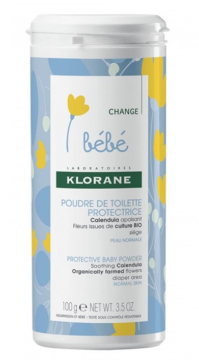 Klorane Bébé Poudre de Toilette Protectrice 100g